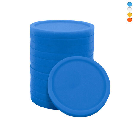 Blanco plastic munten Ø24mm - per 100 stuks