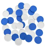 Blanco plastic munten Ø24mm - per 100 stuks