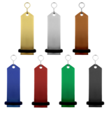 Blanco Bumerang aluminium hotel sleutelhanger 30x100 mm