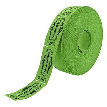 Consumptiebonnen op rol 57x30mm met tekst consumptie in vintage uitvoering - per 1000 bonnen