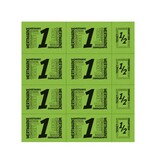 CombiCraft Consumptiekaart met hele en halve consumpties zwarte druk 10 consumpties - per 50 kaarten