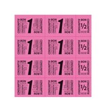 CombiCraft Consumptiekaart met hele en halve consumpties zwarte druk 10 consumpties - per 50 kaarten