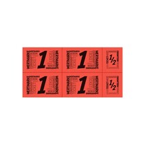 Consumptiekaart zwarte druk - 5 consumpties