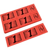 CombiCraft Consumptiekaart met hele en halve consumpties zwarte druk 5 consumpties - per 50 kaarten