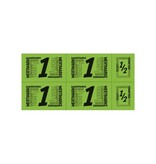 CombiCraft Consumptiekaart met hele en halve consumpties zwarte druk 5 consumpties - per 50 kaarten