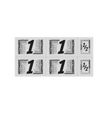 CombiCraft Consumptiekaart met hele en halve consumpties zwarte druk 5 consumpties - per 50 kaarten