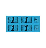 CombiCraft Consumptiekaart met hele en halve consumpties zwarte druk 5 consumpties - per 50 kaarten