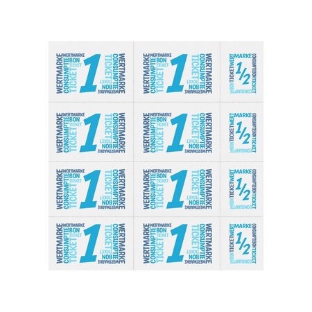 Consumptiekaarten met hele en halve consumpties met full colour opdruk 10 consumpties - per 50 kaarten