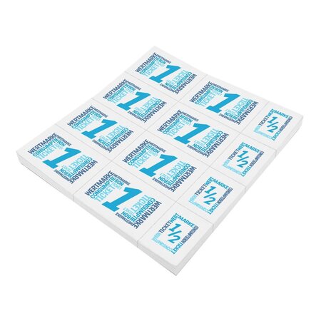 Consumptiekaarten met hele en halve consumpties met full colour opdruk 10 consumpties - per 50 kaarten