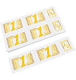 Consumptiekaarten met hele en halve consumpties met full colour opdruk 5 consumpties - per 50 kaarten