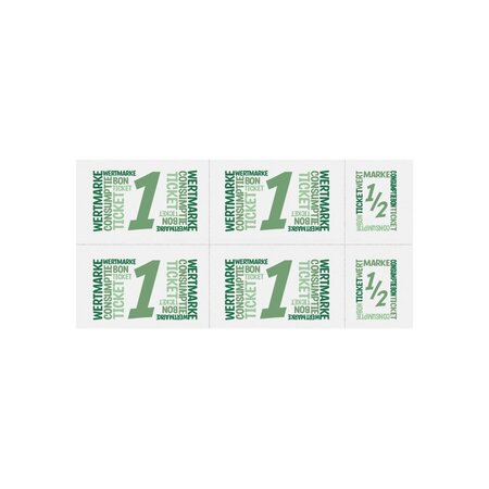 Consumptiekaarten met hele en halve consumpties met full colour opdruk 5 consumpties - per 50 kaarten
