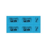 CombiCraft Consumptiekaart maken met eigen ontwerp zwarte druk 5 consumpties - per 200 kaarten