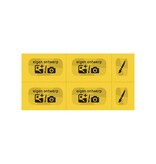 Consumptiekaart maken met eigen ontwerp zwarte druk 5 consumpties - per 200 kaarten