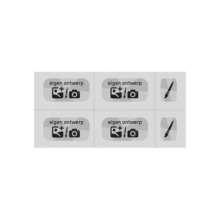 CombiCraft Consumptiekaart maken met eigen ontwerp zwarte druk 5 consumpties - per 200 kaarten