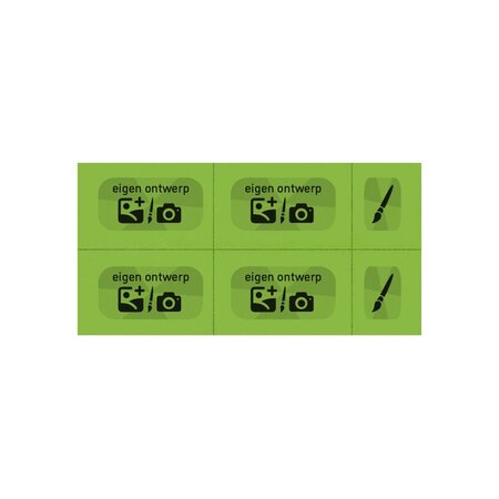 CombiCraft Consumptiekaart maken met eigen ontwerp zwarte druk 5 consumpties - per 200 kaarten