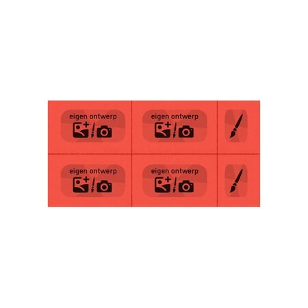 CombiCraft Consumptiekaart maken met eigen ontwerp zwarte druk 5 consumpties - per 200 kaarten