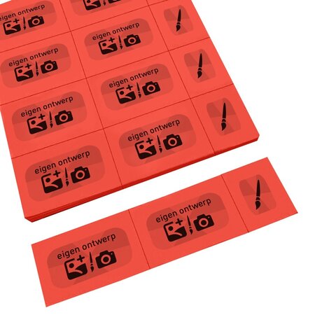 Consumptiekaart maken met eigen ontwerp zwarte druk 10 consumpties - per 200 kaarten