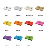 CombiCraft Consumptiebon in boekje met eigen tekst 50x30mm - 50 bonnen per boekje - per 3150 bonnen