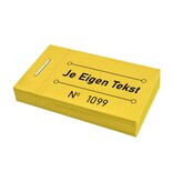 Consumptiebon in boekje met eigen tekst 50x30mm - 50 bonnen per boekje - per 3150 bonnen