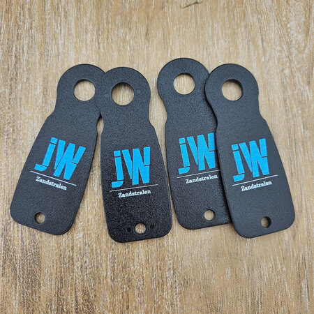 Kunststof Caddy-Key winkelwagenmunten € 1 formaat eigen ontwerp - per 100 stuks