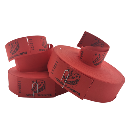 CombiCraft Consumptiebonnen drukken op rol met eigen ontwerp 57x30mm - per rol met 1000 bonnen