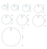 CombiCraft RVS sleutellabels met tekstgravering - per 1 stuk