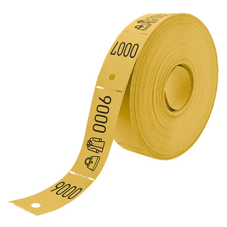 CombiCraft Garderobebonnen met jas- en tasicoon en ophanggat – per 500 dubbele bonnen