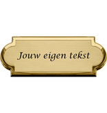 CombiCraft Messing naambordje Velinia met eigen regels tekst - per 1 stuk