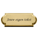 CombiCraft Messing naambordje Velinia met eigen regels tekst - per 1 stuk