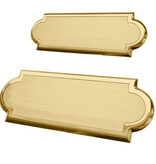 CombiCraft Messing naambordje Velinia met eigen regels tekst - per 1 stuk