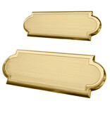 CombiCraft Messing naambordje Velinia met eigen regels tekst - per 1 stuk