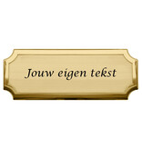 CombiCraft Messing naambordje Florentia met eigen regels tekst - per 1 stuk