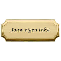 Messing naambordje Florentia met tekst