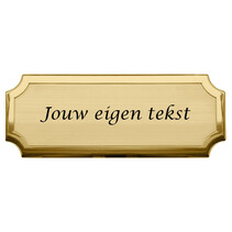 Messing naambordje Florentia met tekst