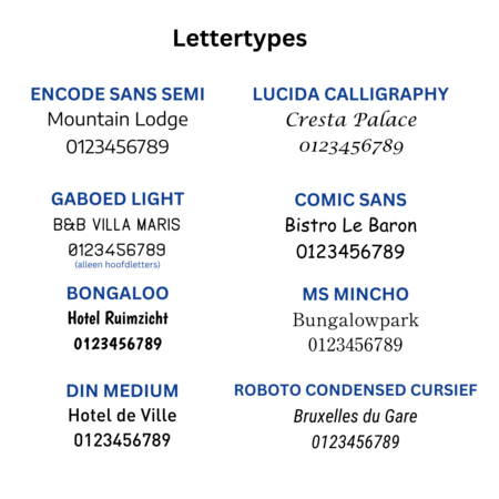 CombiCraft Messing naambordje Florentia met eigen regels tekst - per 1 stuk