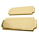 CombiCraft Messing naambordje Florentia met eigen regels tekst - per 1 stuk