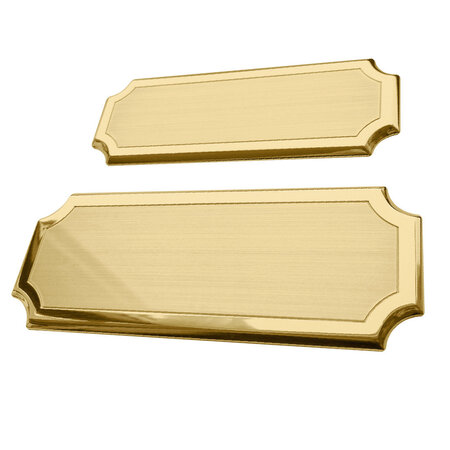 CombiCraft Messing naambordje Florentia met eigen regels tekst - per 1 stuk