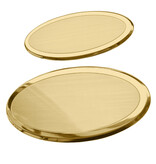 CombiCraft Messing naambordje Ovalia met eigen regels tekst - per 1 stuk