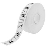 Entreebewijs op rol 114x30mm met rechte afscheurstrook - per 1000 bonnen