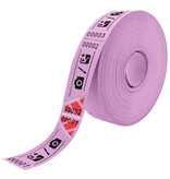 Entreebewijs op rol 80x30 mm met schuine afscheurstrook - per 1000 bonnen