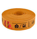 Entreebewijs op rol 80x30 mm met schuine afscheurstrook - per 1000 bonnen