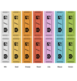 CombiCraft Entreebewijs op rol 80x30 mm zonder afscheurstrook - per 1000 bonnen