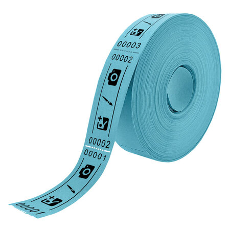 Entreebewijs op rol 80x30 mm zonder afscheurstrook - per 1000 bonnen