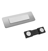 Plastic naambadge met jouw tekst 70x20mm - per 1 stuk