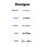 CombiCraft Plastic naambadge met jouw tekst 70x20mm - per 1 stuk