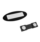 Plastic naambadge met jouw tekst 65x25mm - per 1 stuk
