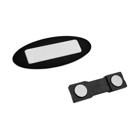 Plastic naambadge met jouw tekst 65x25mm - per 1 stuk