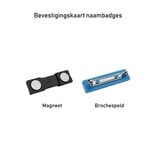 CombiCraft Aluminium naambadge eigen vorm maximaal 80x45mm in onderdruk - per stuk