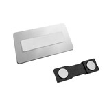 Aluminium naambadge 60x30mm met eigen ontwerp in onderdruk - per stuk