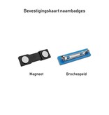 Aluminium naambadge 55x40mm met eigen ontwerp in onderdruk - per stuk